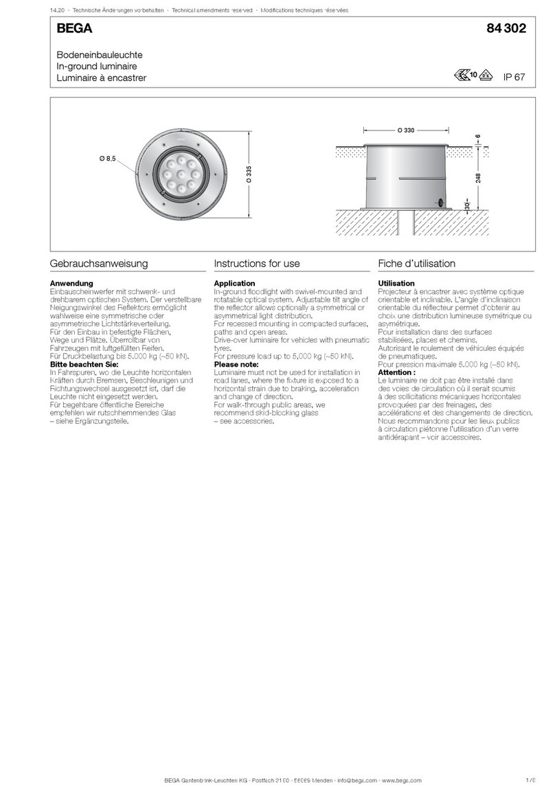 BEGA 84 302 Instructions for use