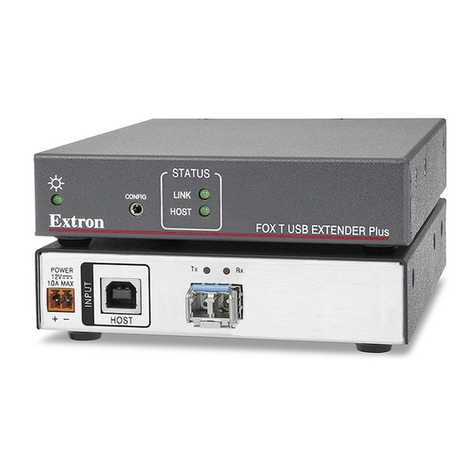 Extron electronics FOX T USB Extender Plus User manual Extron electronics FOX T USB Extender Plus User manual