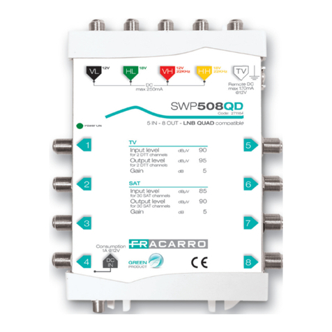 Fracarro SWP508QD User manual