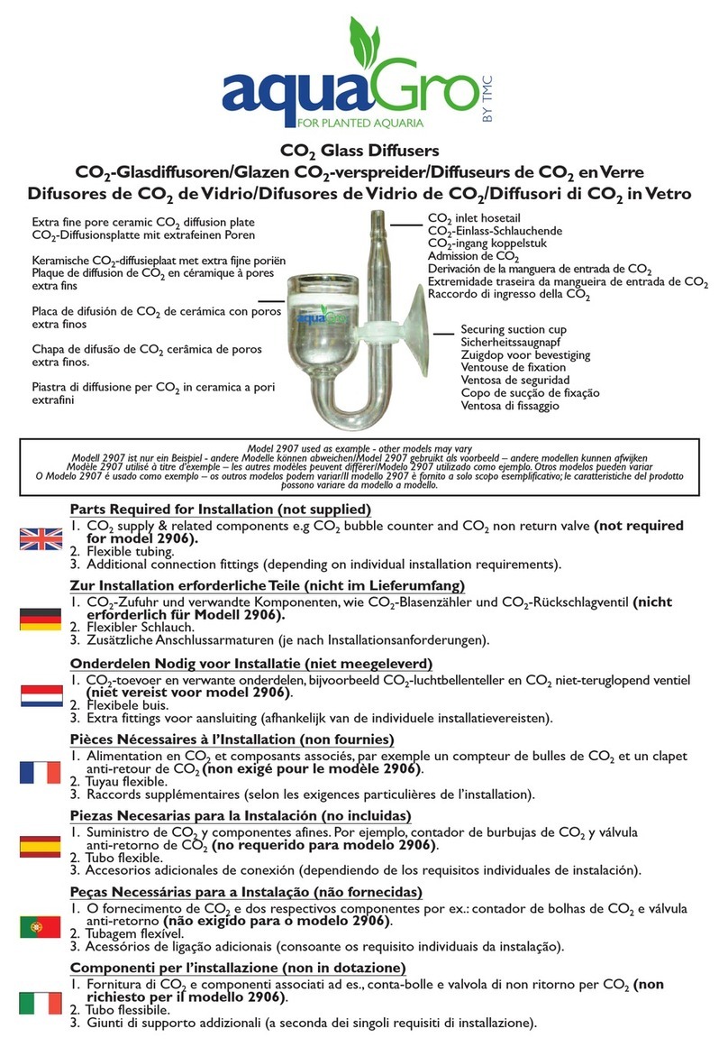 TMC Aquarium AquaGro CO2 Glass Diffuser User manual