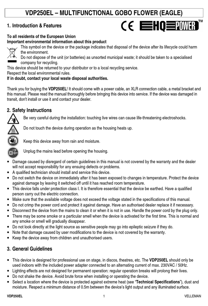 HQ Power VDP250EL User manual