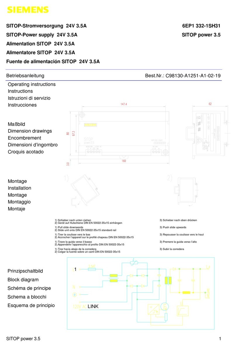 Siemens SITOP C98130-A1251-A1-02-19 User manual Siemens SITOP C98130-A1251-A1-02-19 User manual