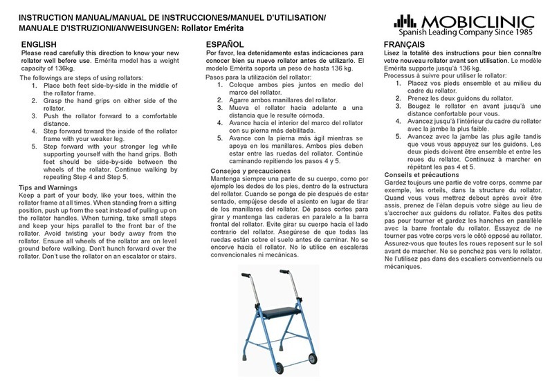 Mobiclinic Emérita instruction manual