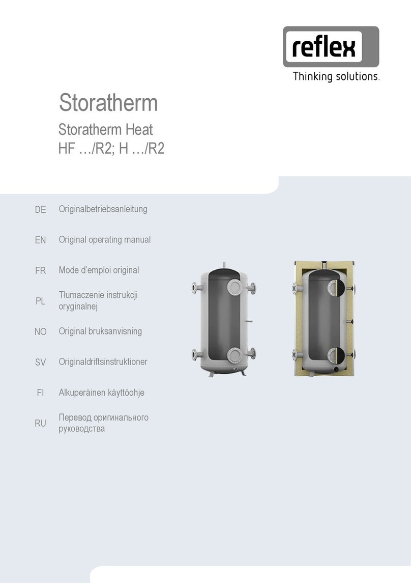 Reflex Storatherm HF R2 Series Original operating manual