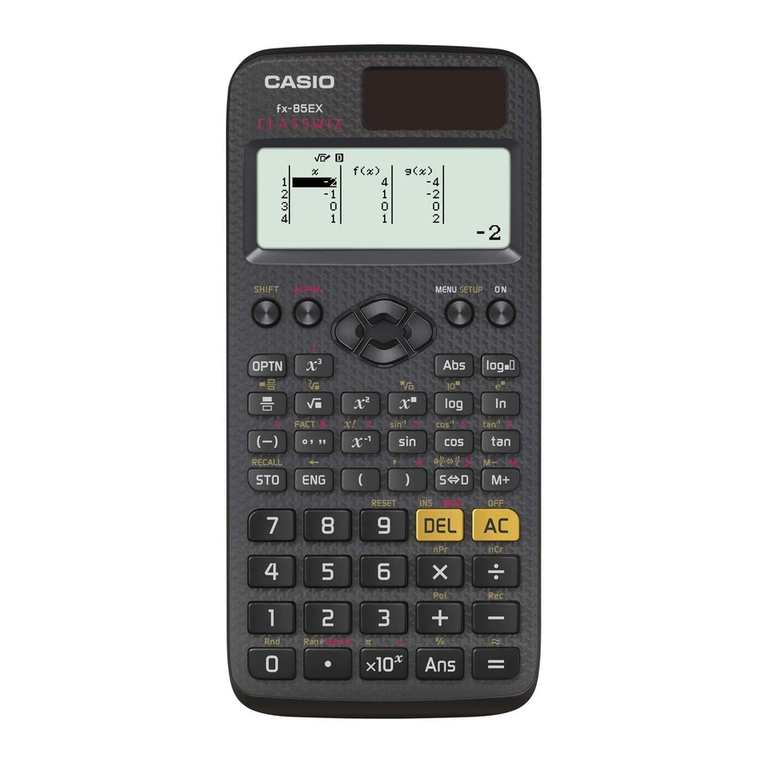 Casio fx-82EX Installation and operation manual