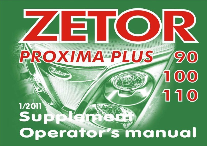 Zetor Proxima Plus 90 User manual