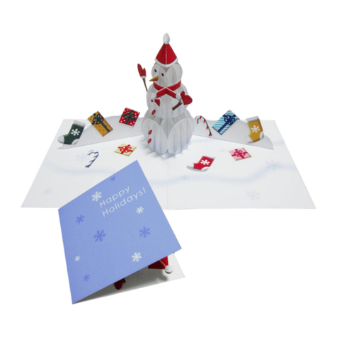 Canon Creative Park Pop-up Card (Snowman) Assembly instructions Canon Creative Park Pop-up Card (Snowman) Assembly instructions