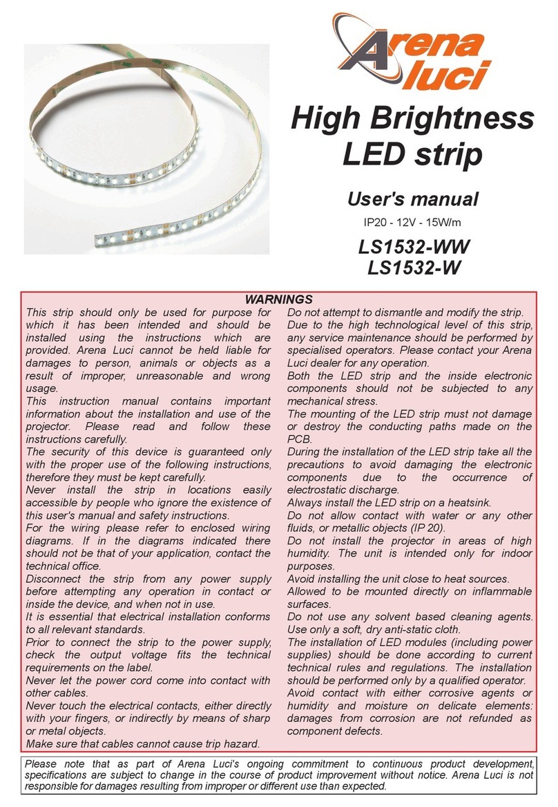 Arena Luci LS1532-WW user manual Arena Luci LS1532-WW user manual