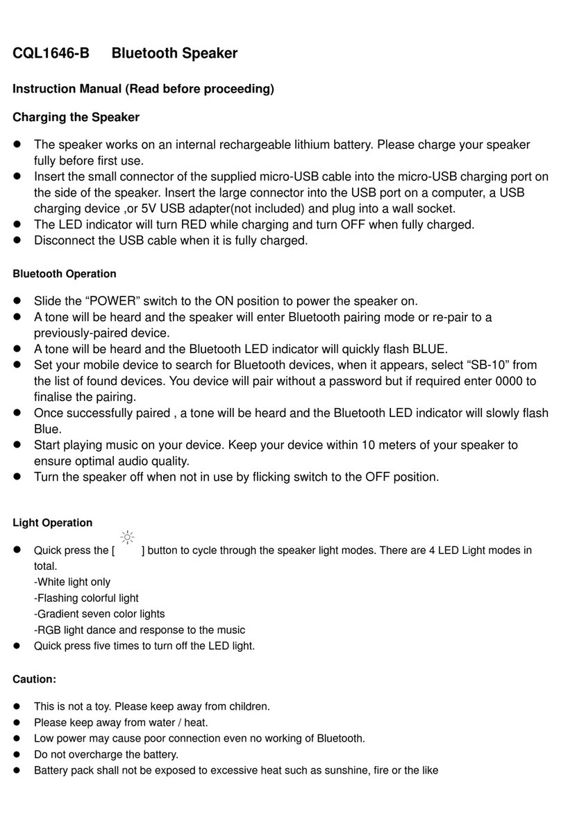 Conquer CQL1646-B User manual Conquer CQL1646-B User manual