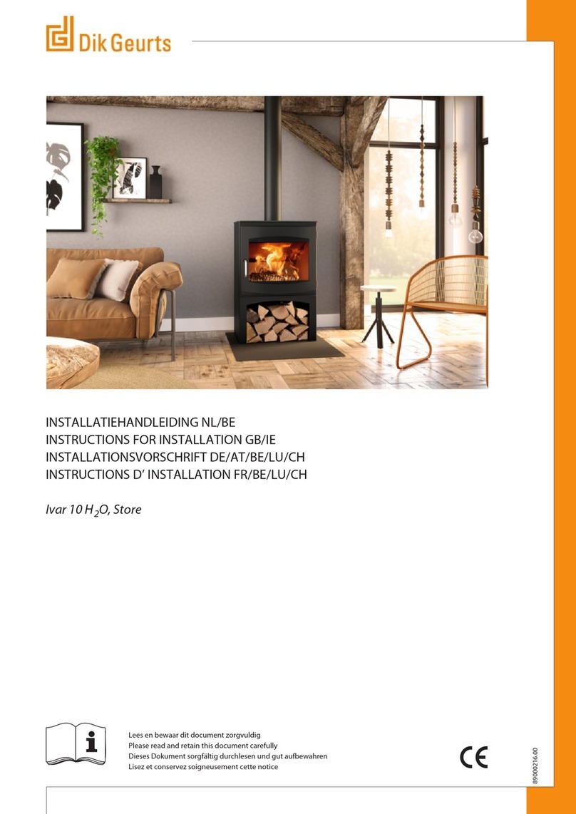 Dik Geurts Ivar 10 H2O, Store Instructions for installation Dik Geurts Ivar 10 H2O, Store Instructions for installation