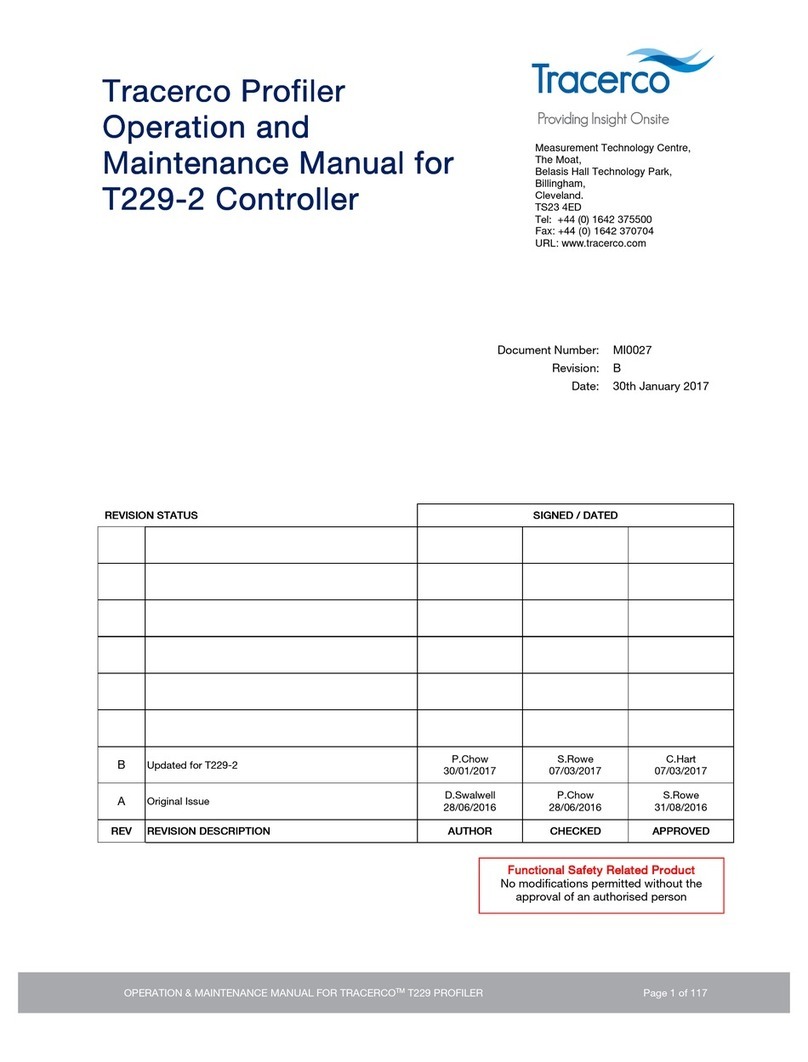 Tracer Profiler T229-2 Operation and maintenance manual