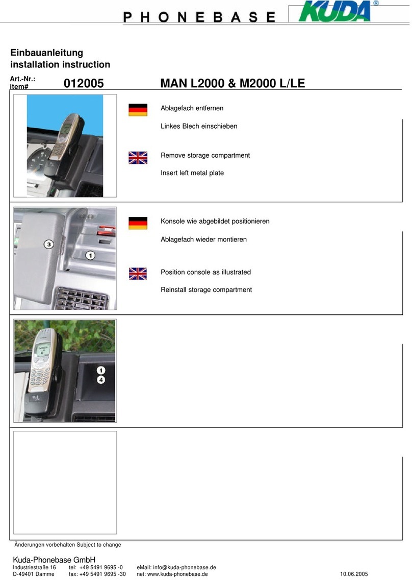 Kuda-Phonebase 012005 Installation instruction