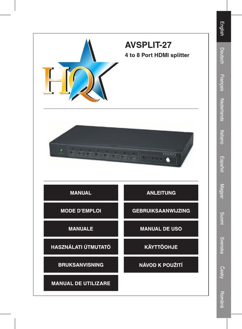 HQ AVSPLIT-27 User manual