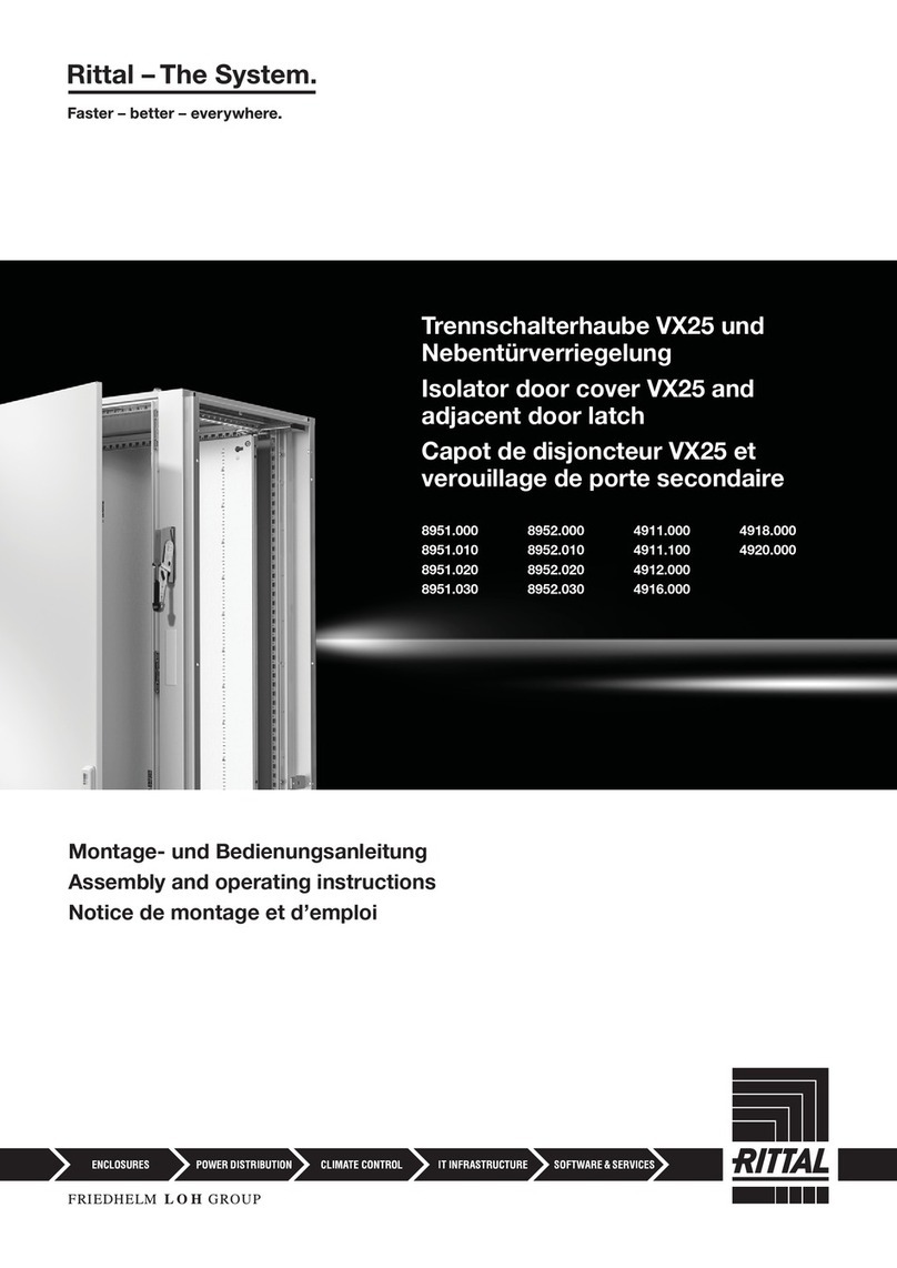 Rittal VX25 Blue e+ Assembly and operating instructions Rittal VX25 Blue e+ Assembly and operating instructions