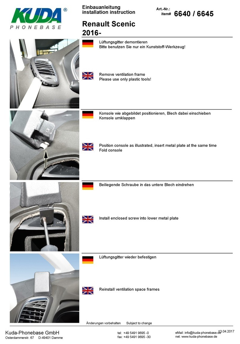 Kuda-Phonebase 6640 User manual Kuda-Phonebase 6640 User manual