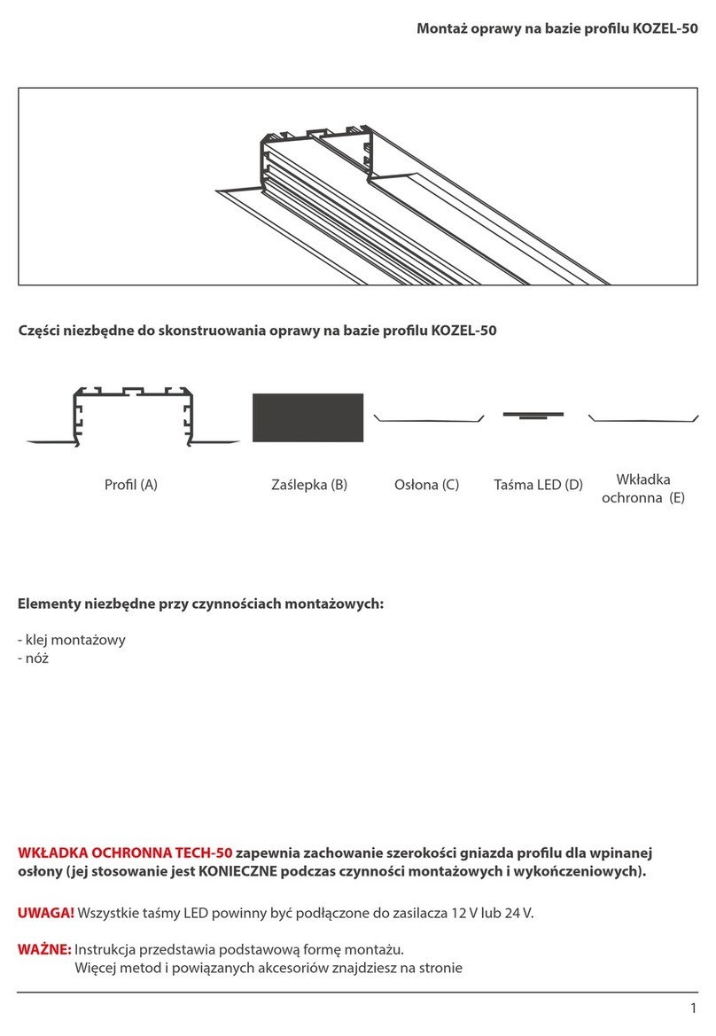 Klus KOZEL-50 Mounting instructions