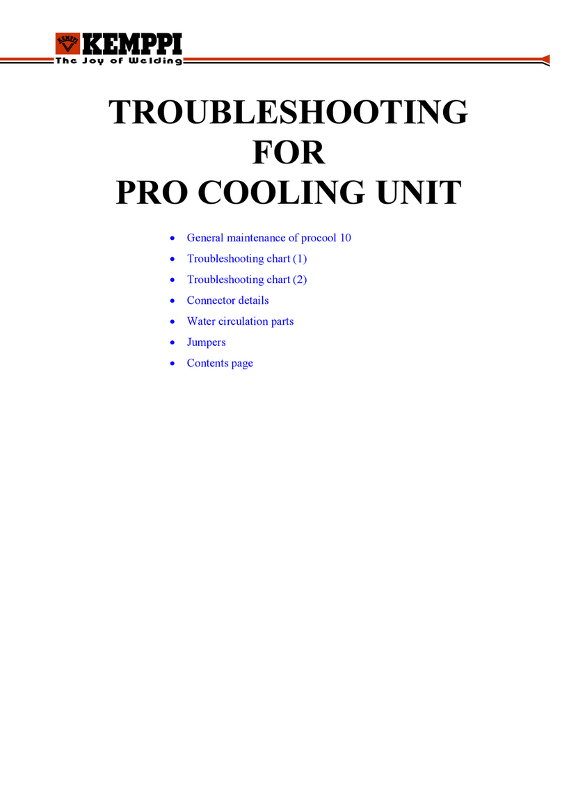 Kemppi PROCOOL 10 Troubleshooting