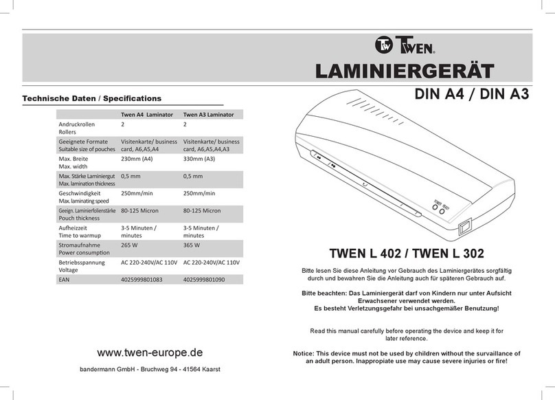 Twen DIN A4 quick start guide