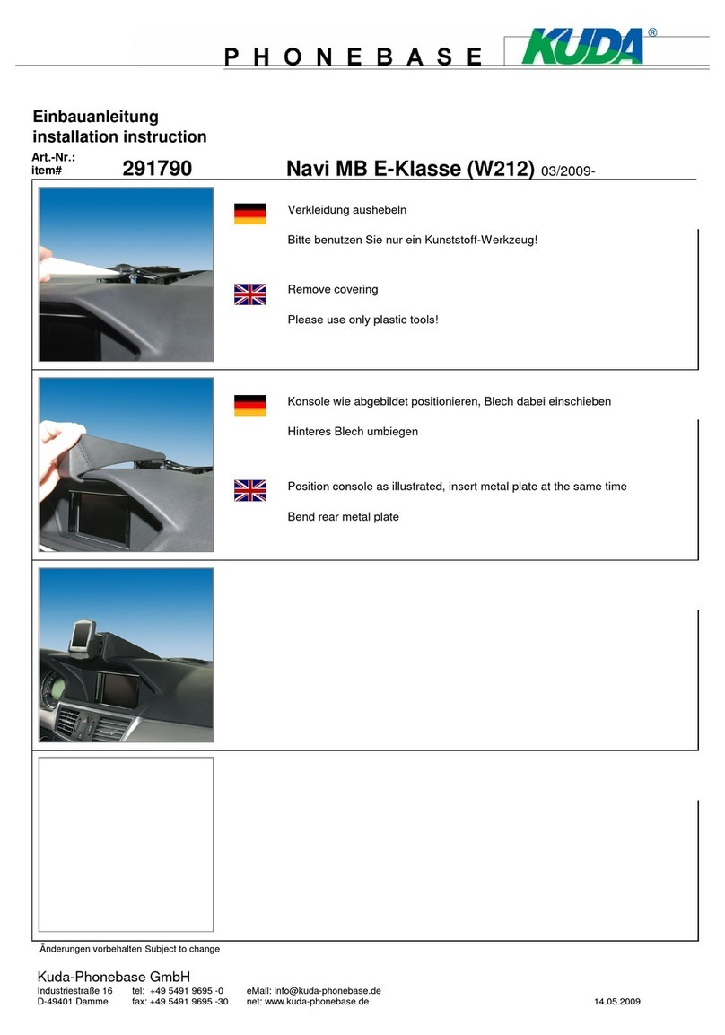 Kuda-Phonebase 291790 Installation instruction