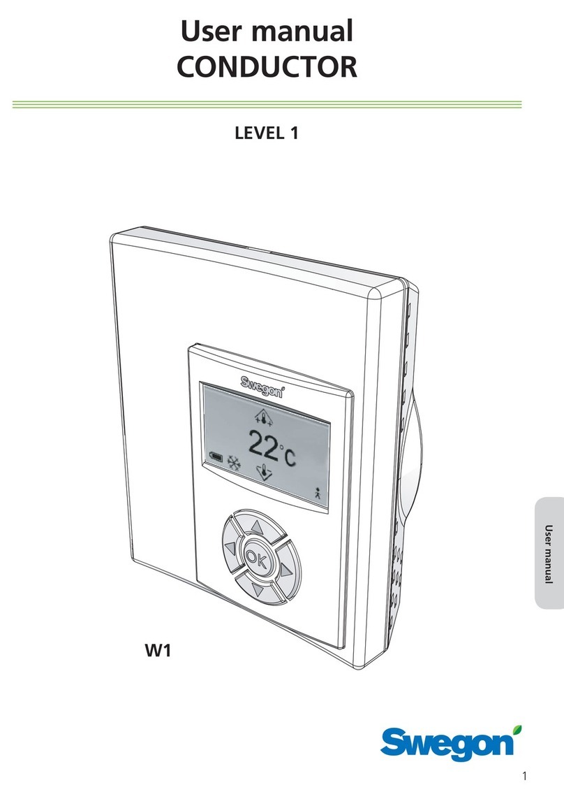 Swegon CONDUCTOR User manual