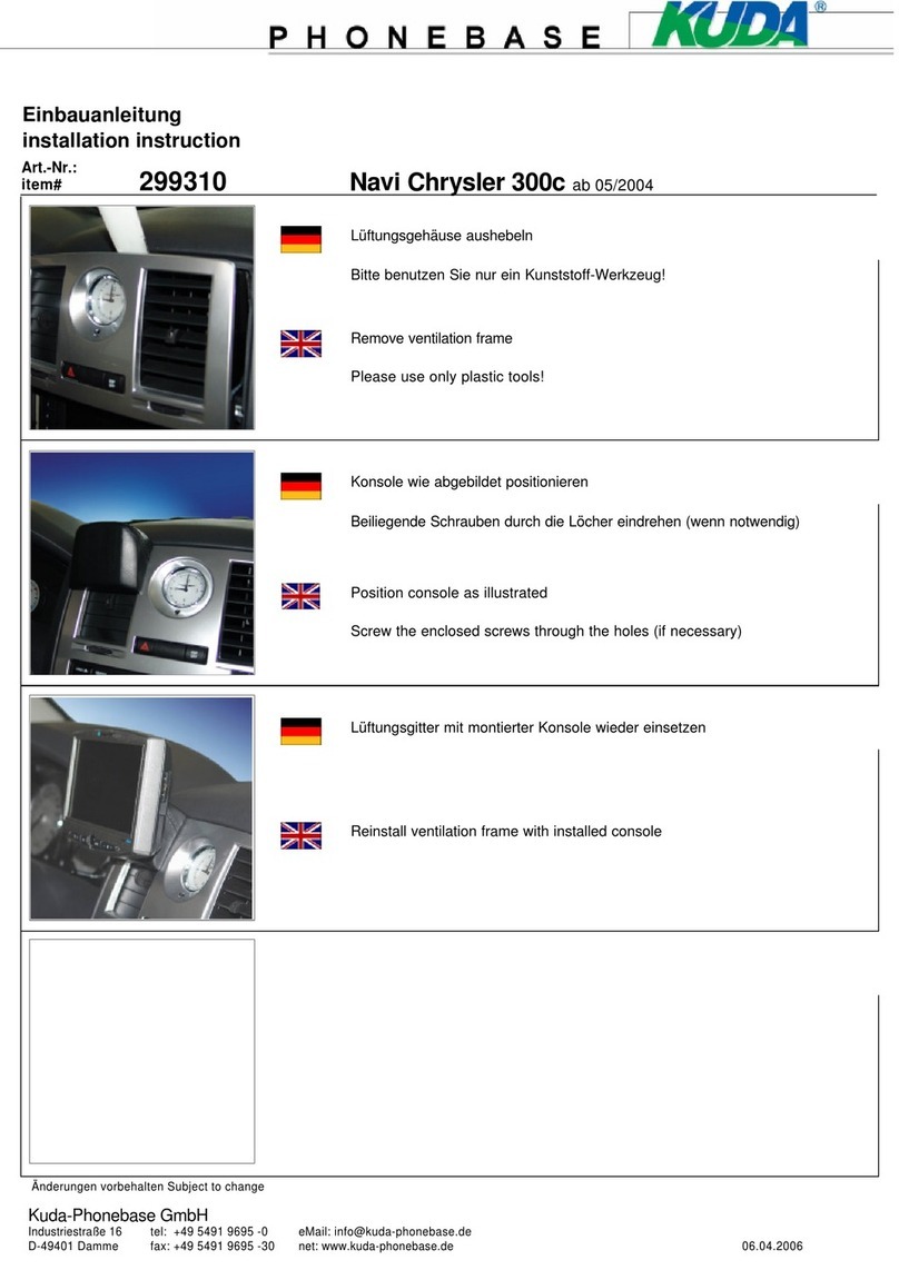Kuda-Phonebase 299310 User manual Kuda-Phonebase 299310 User manual