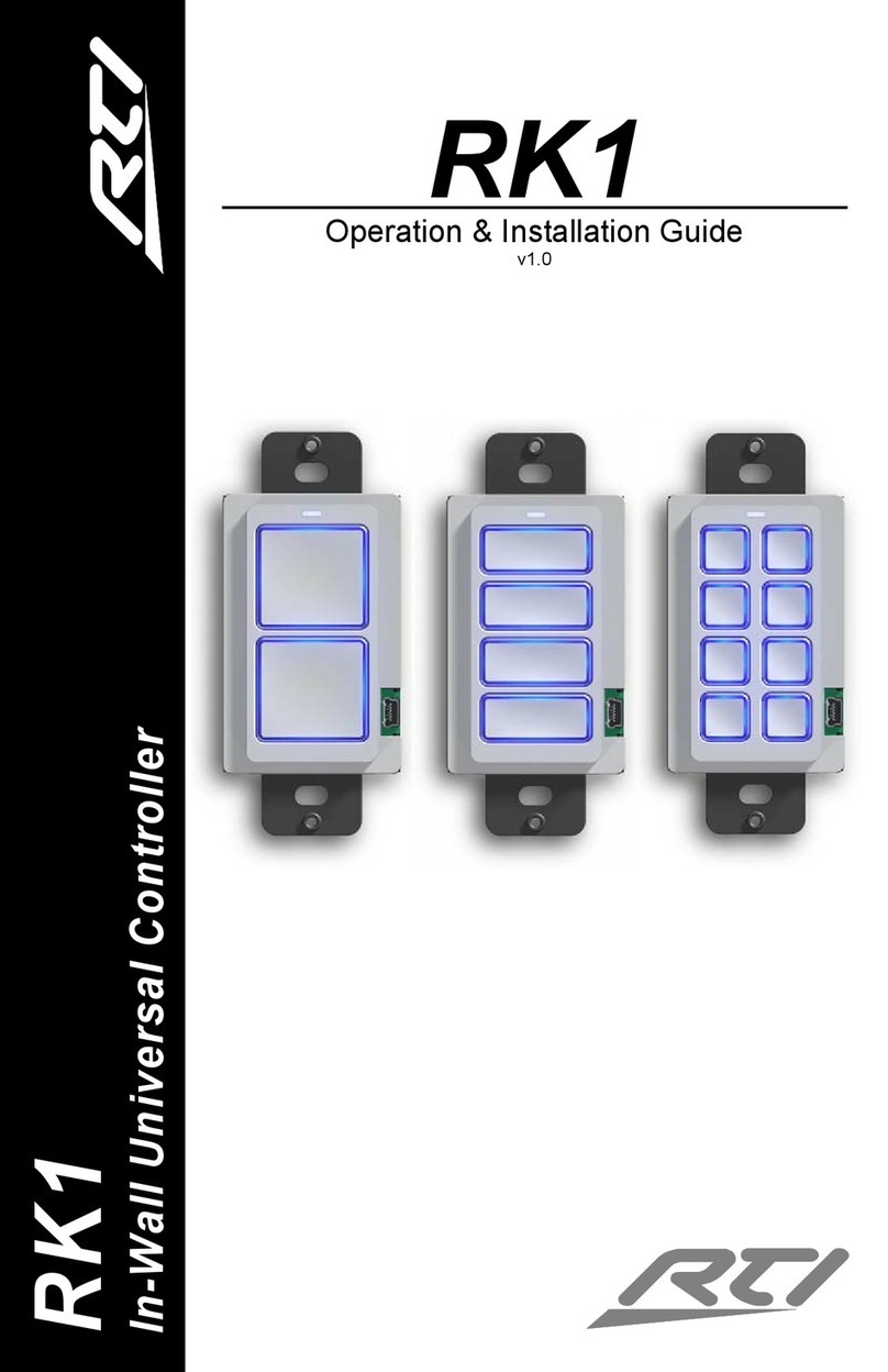 RTI RK1 Operations & installation guide