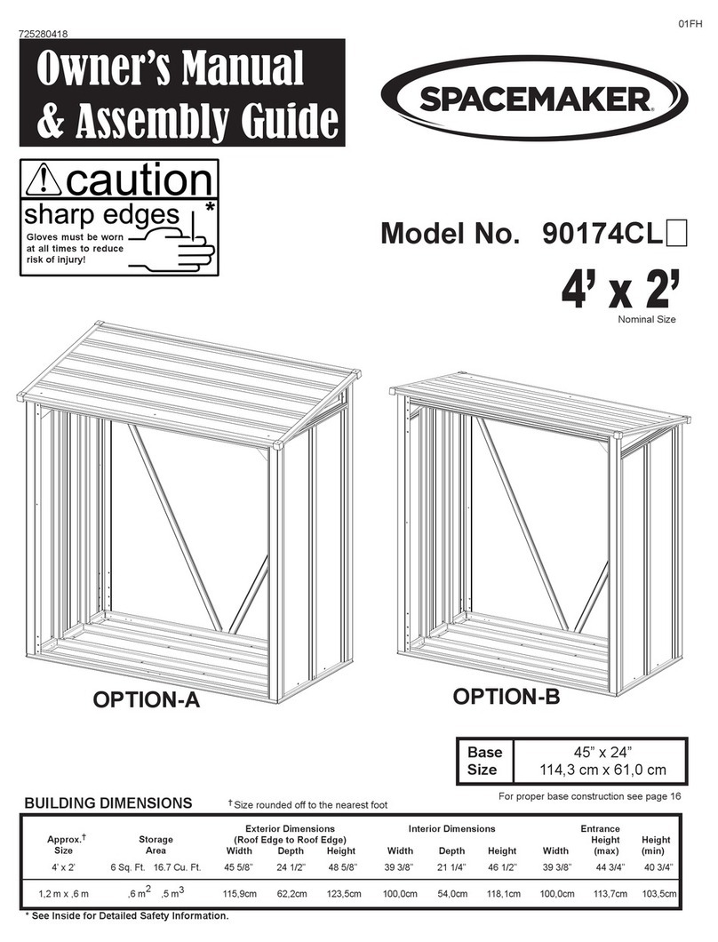 SPACEMAKER 90174CL Series Instructions for use