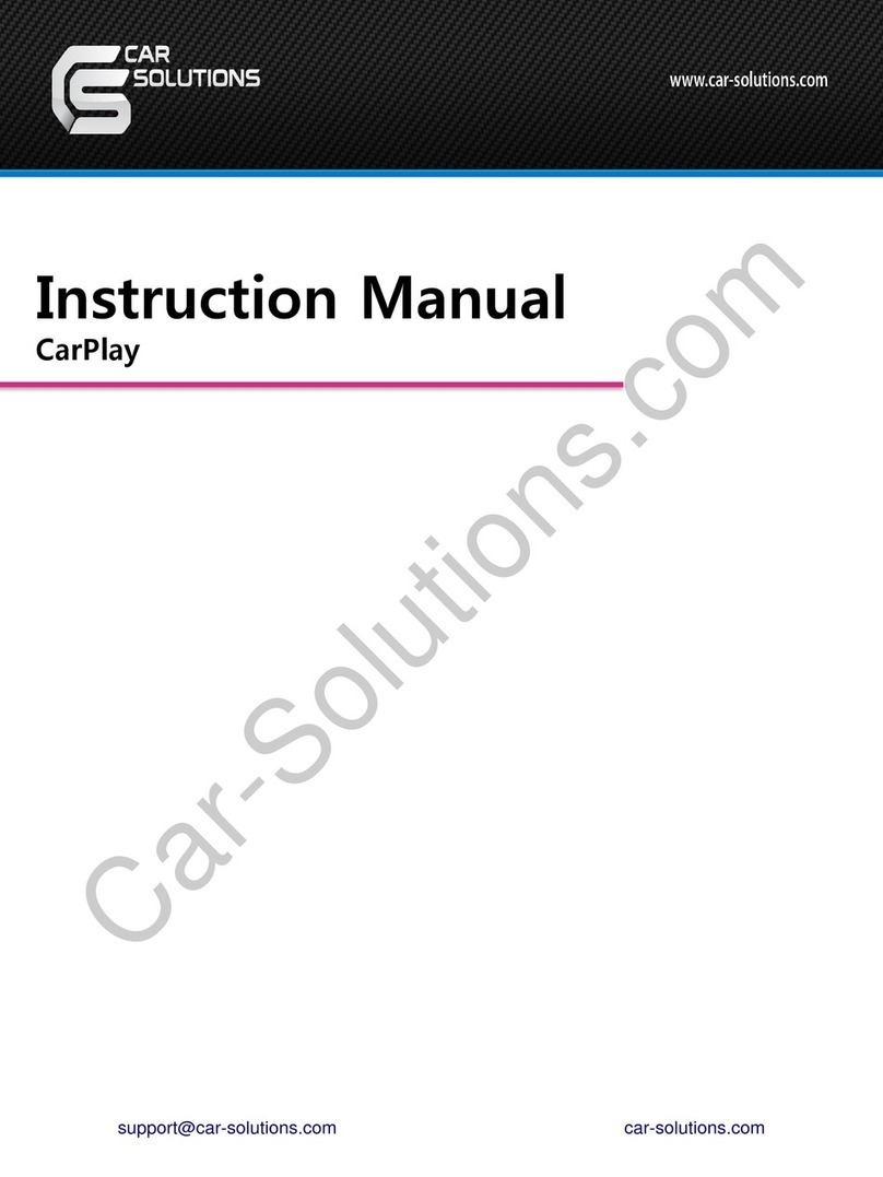 Car Solutions CarPlay User manual Car Solutions CarPlay User manual
