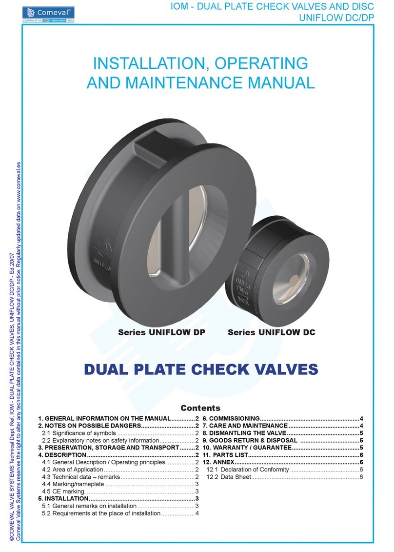 Comeval UNIFLOW DP Series Installation guide