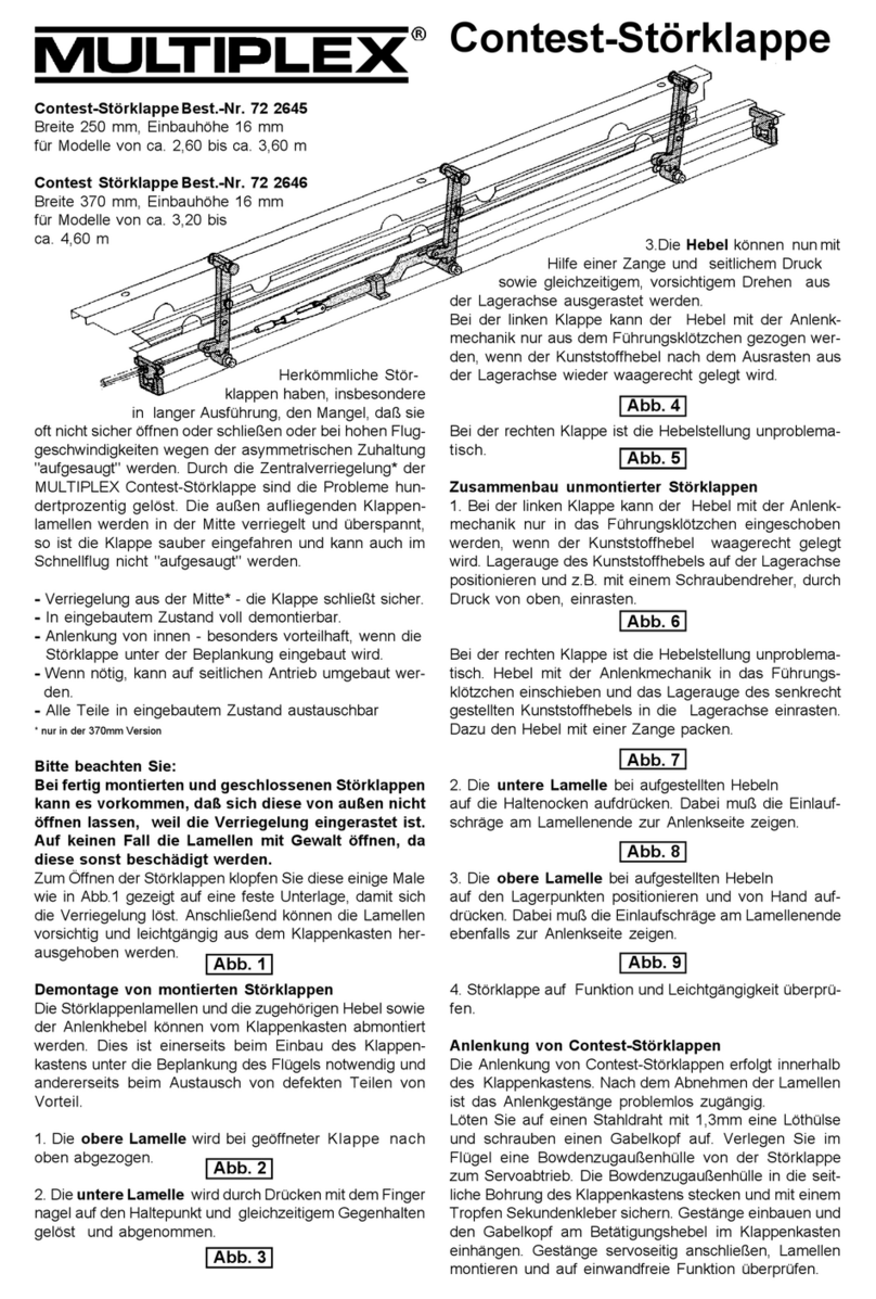 Multiplex 72 2645 manual