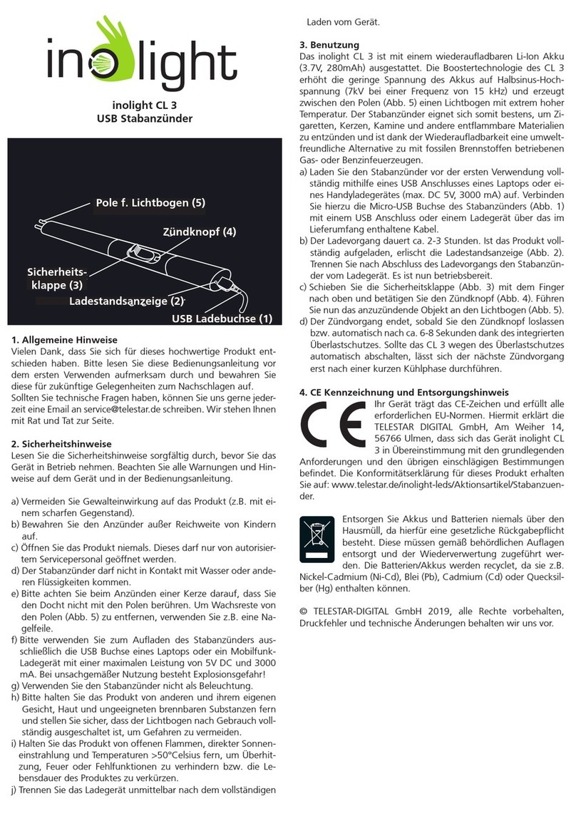 Telestar inolight CL 3 quick start guide