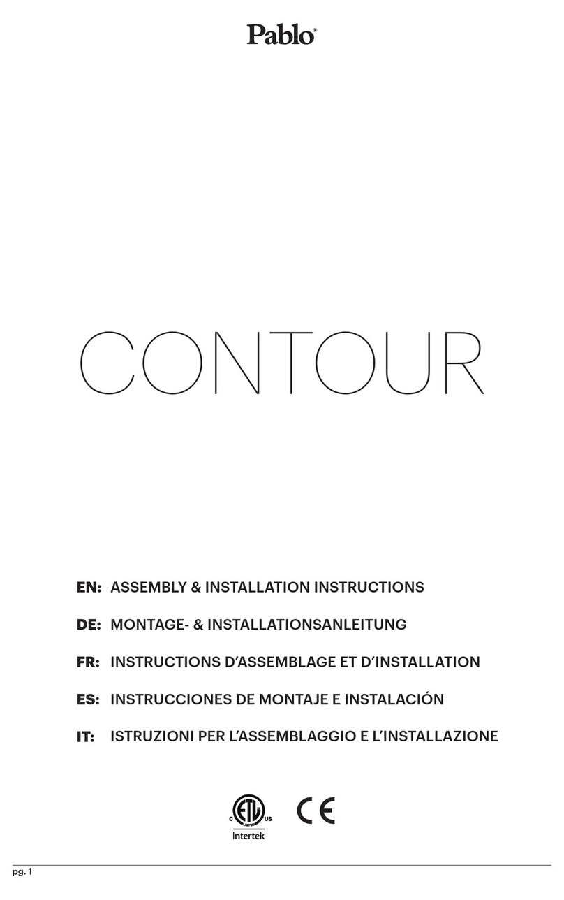 Pablo CONTOUR Assembly/installation instructions