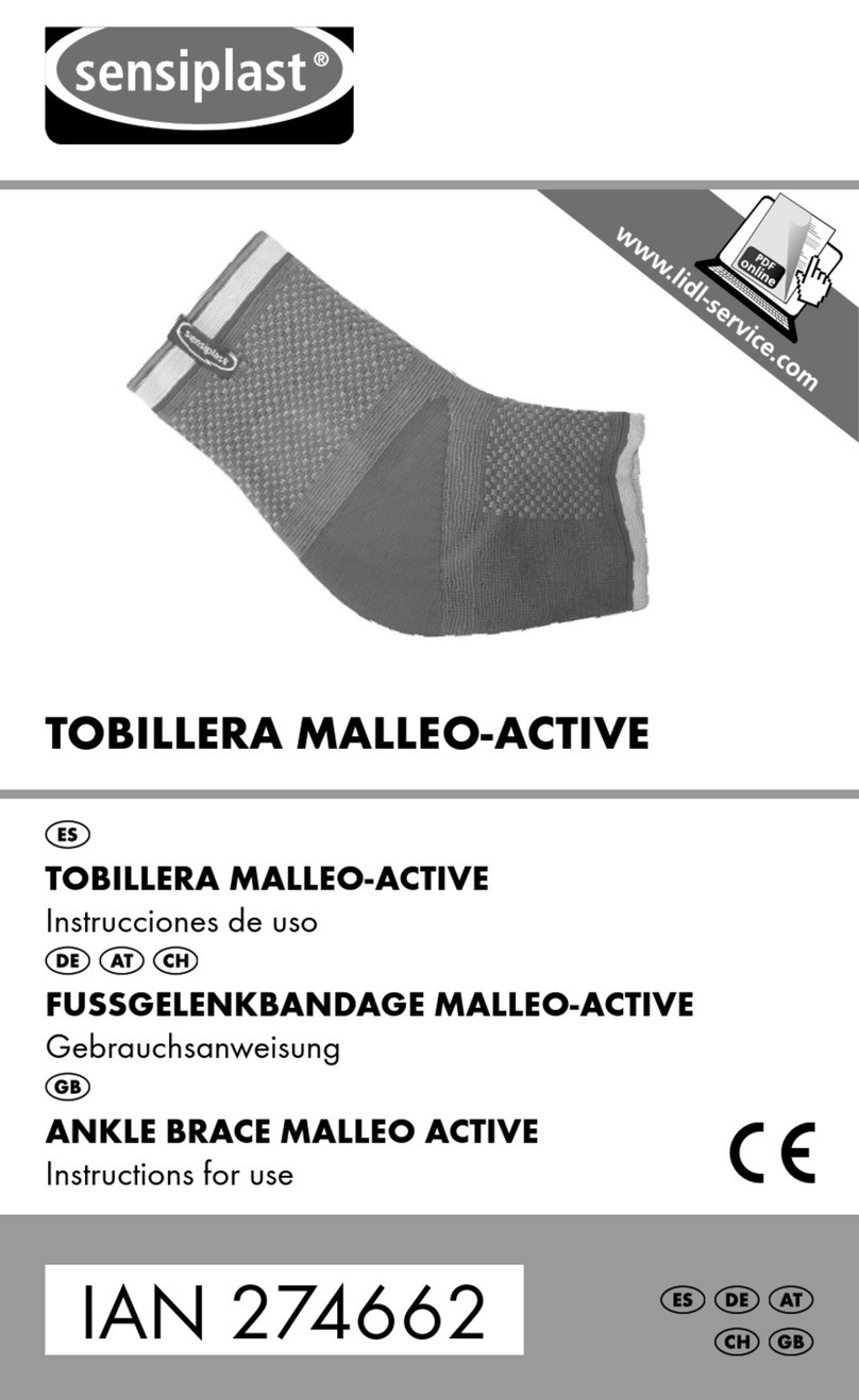 sensiplast MALLEO ACTIVE Instructions for use