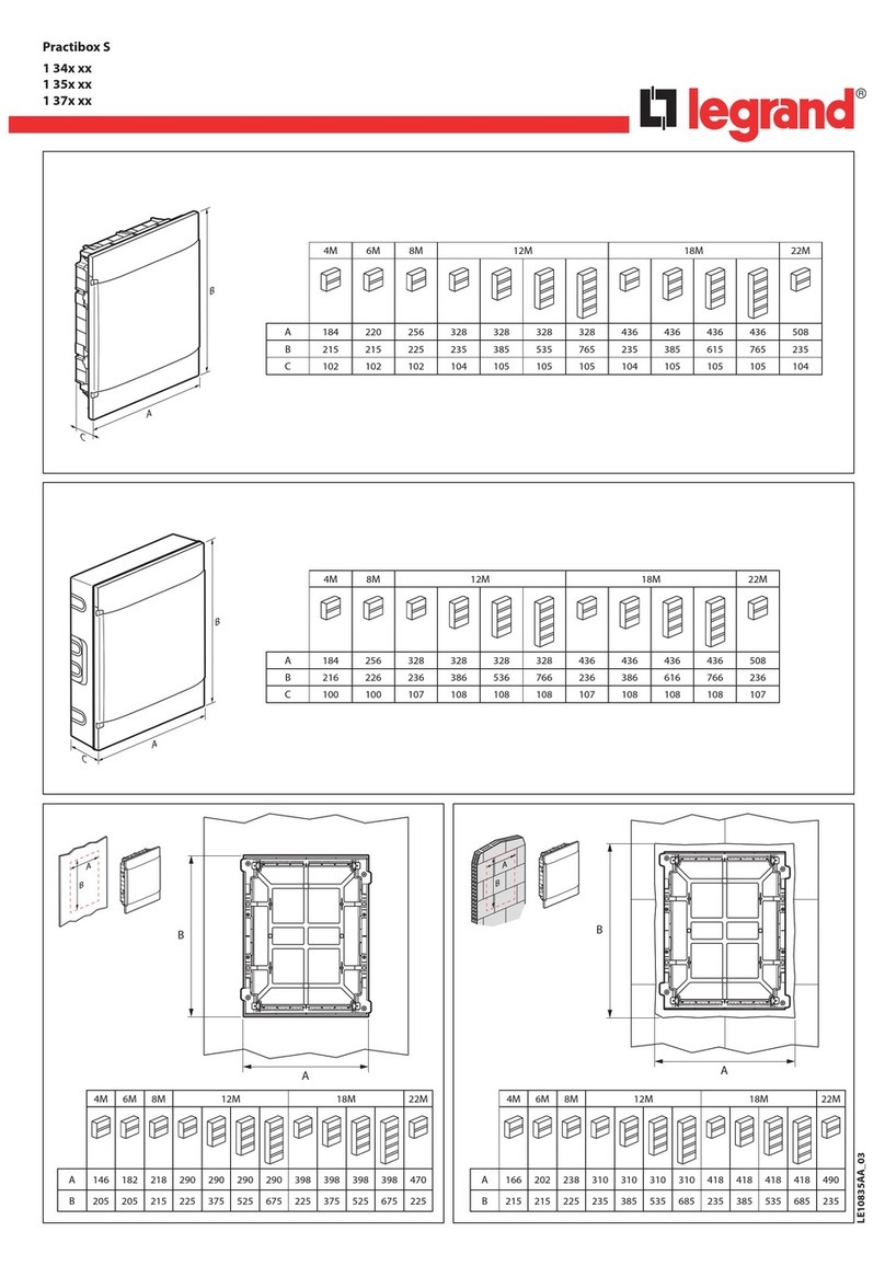 LEGRAND Practibox S 1 34 Series User manual