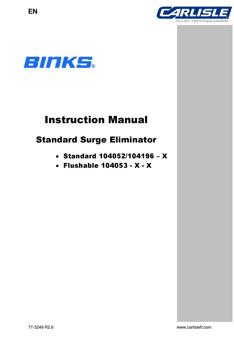 Carlisle Binks 104052 instruction manual