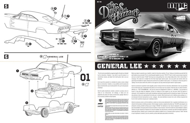 MPC Snap it SILVER SCREEN MACHINES The Dukes of Hazzard General... manual
