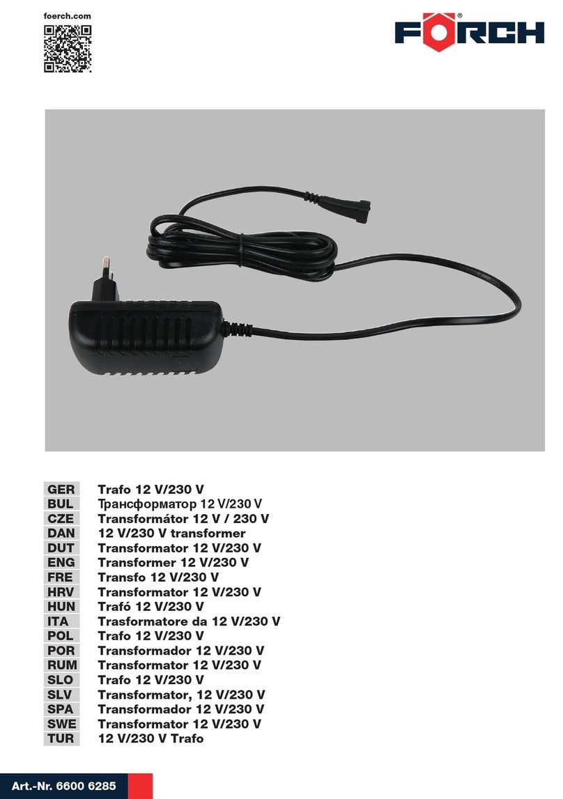 Forch 6600 6285 manual
