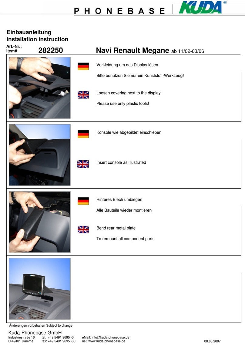 Kuda-Phonebase 282250 Installation instruction