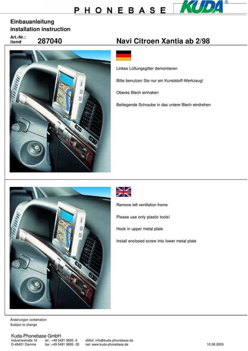 Kuda-Phonebase 287040 User manual Kuda-Phonebase 287040 User manual