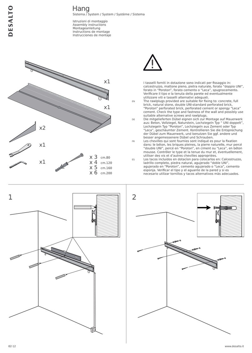 Desalto Hang Assembly instructions