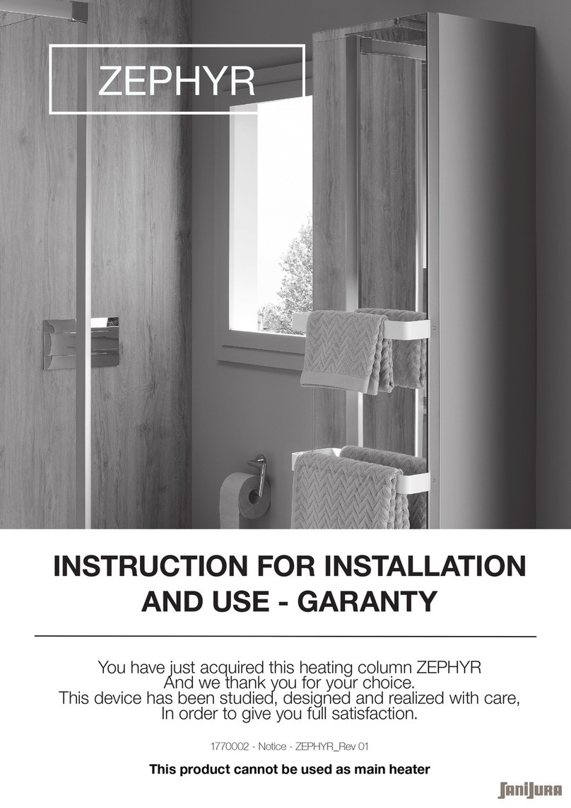 SaniJura ZEPHYR Instructions for installation and use SaniJura ZEPHYR Instructions for installation and use