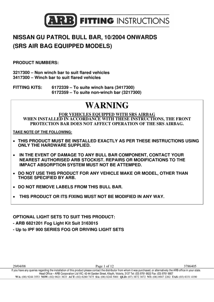 ARB 3217300 Fitting instructions