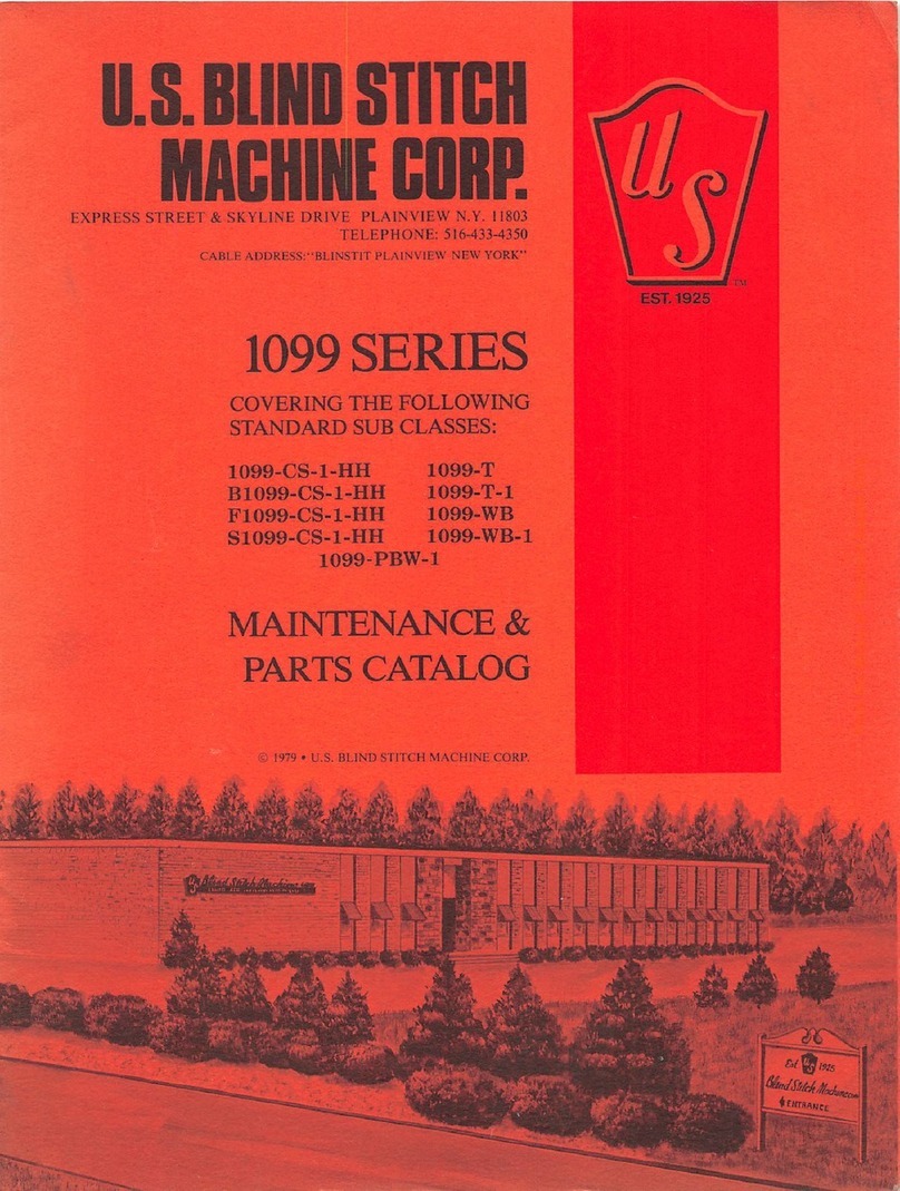 U.S. BLIND STITCH 1099 Series MAINTENANCE & PARTS CATALOG