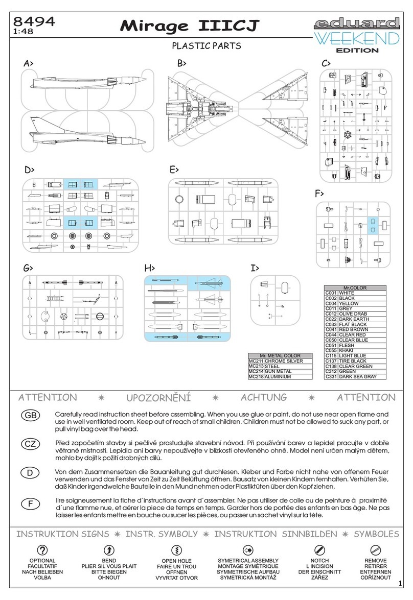 Eduard Mirage IIICJ Assembly instructions Eduard Mirage IIICJ Assembly instructions