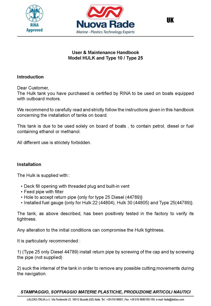 Nuova Rade Hulk 12 User & Maintenance Handbook