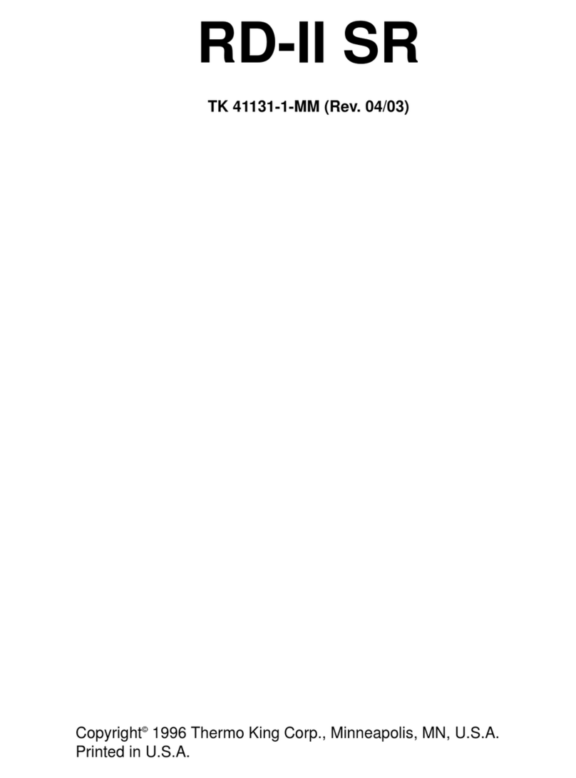 Thermo King RD-II SR 30 User manual