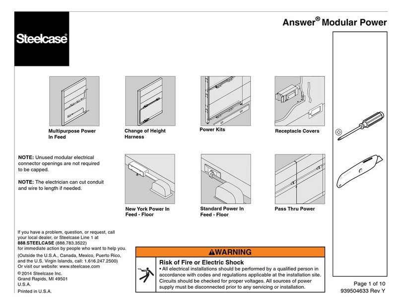 Steelcase Answer Modular Power manual