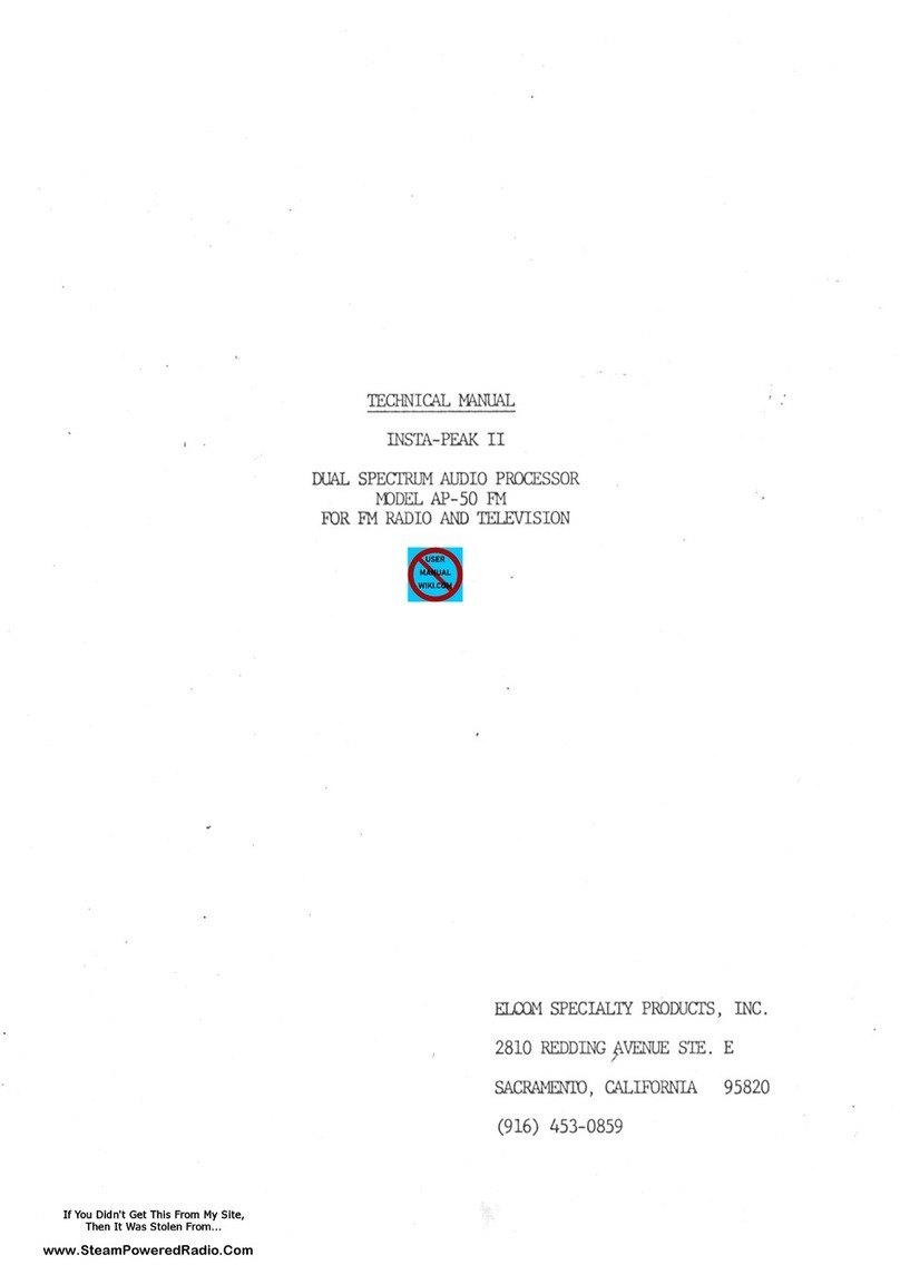 ELCOM INSTA-PEAK II manual