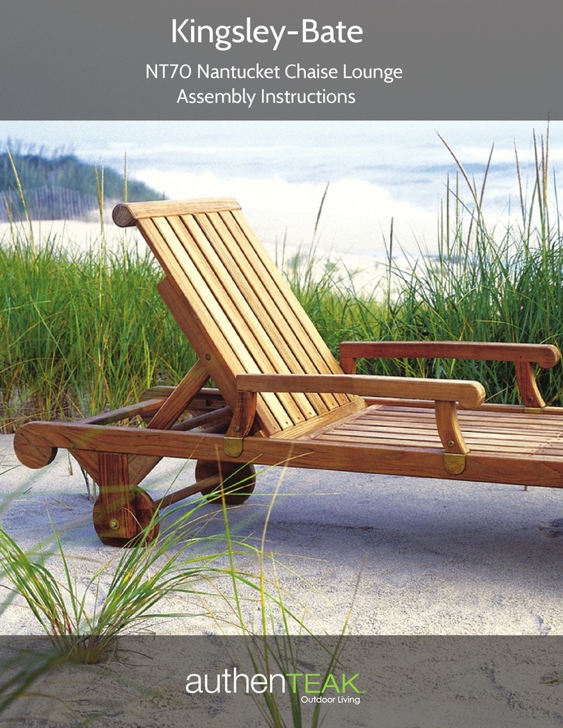 kingsley-bate Nantucket NT70 Assembly instructions