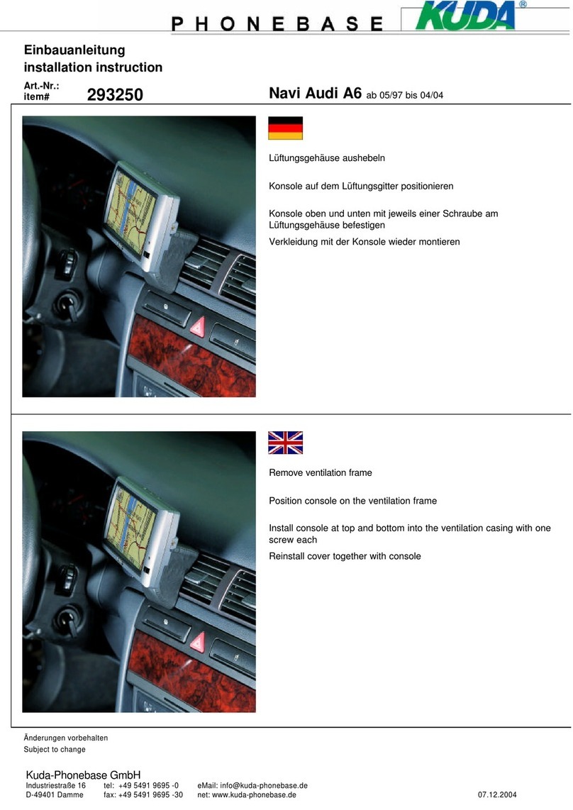 Kuda-Phonebase 293250 Installation instruction